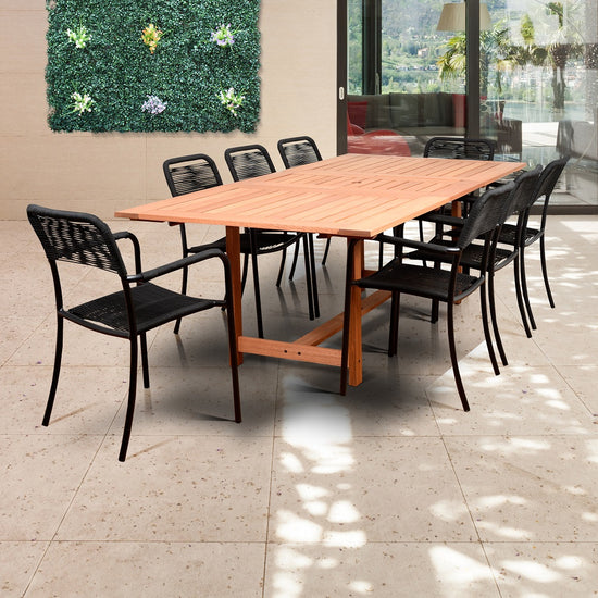 International Home Miami Amazonia Oosterdam 9 Piece Rectangular Patio Dining Set