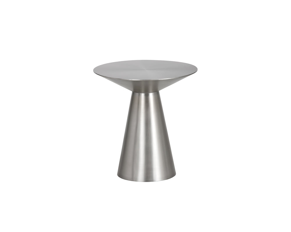 Sunpan Carmel Side Table - Stainless Steel/Yellow Gold
