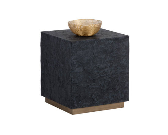 Sunpan Newbury Side Table - Black Slate