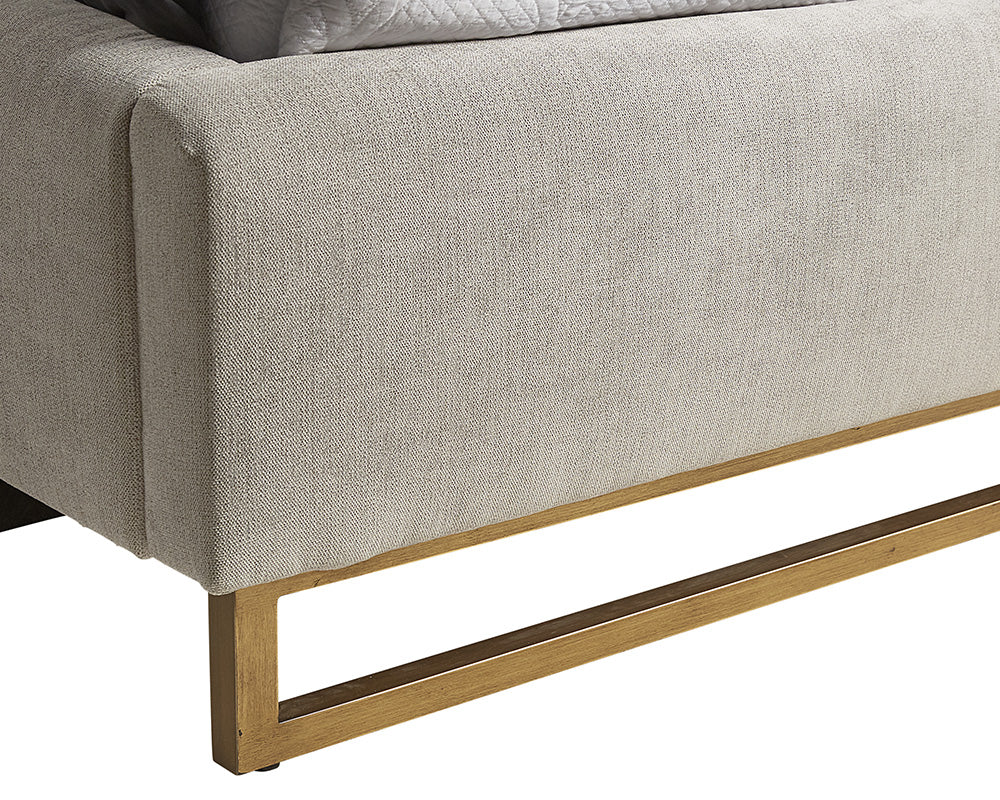 Sunpan Nevin Bed - King - Polo Club Stone