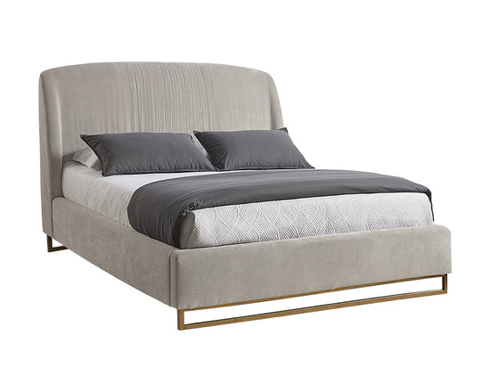 Sunpan Nevin Bed - Queen - Polo Club Stone / Dove Cream
