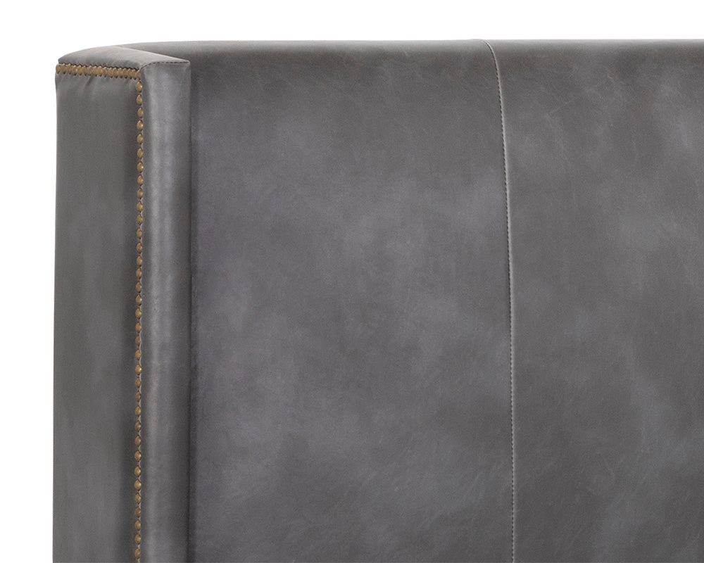 Sunpan Chianti Bed - King - Overcast Grey