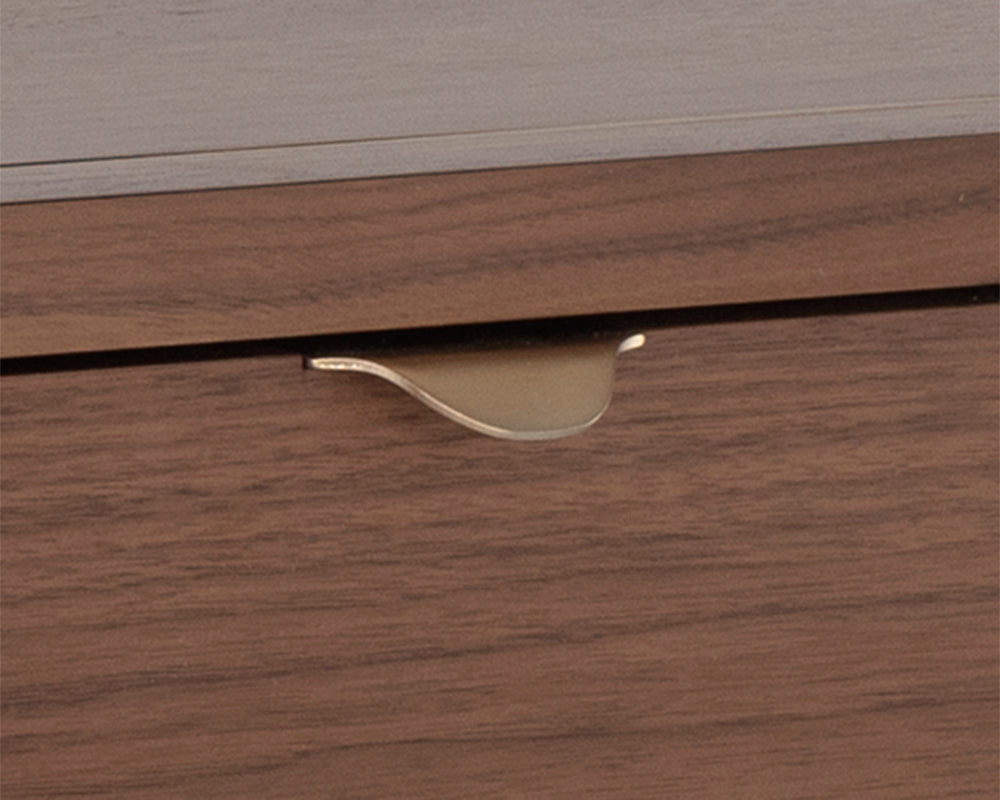 Sunpan Clark Desk In Grey/Walnut