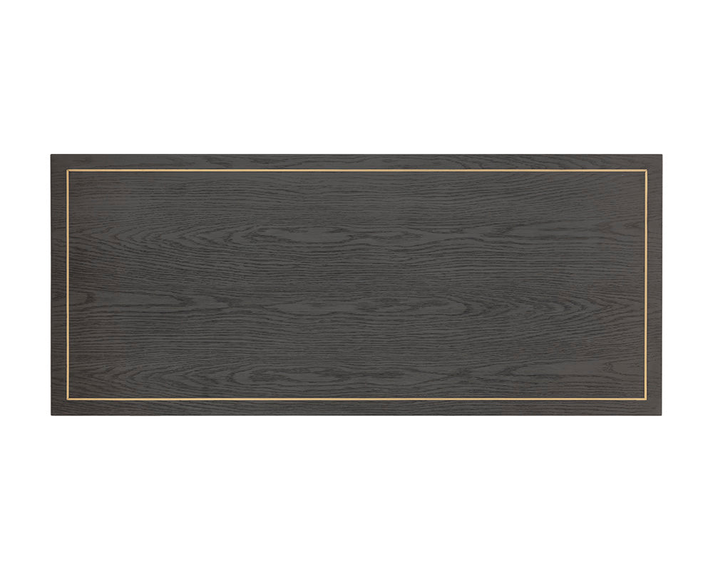 Sunpan Clark Desk In Grey/Walnut