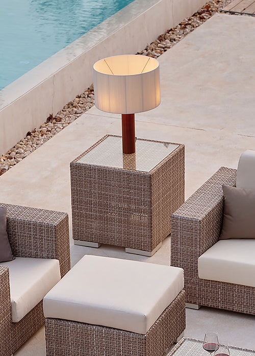 Skyline Design Paloma Side Table with Glass