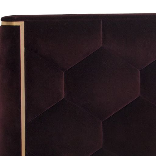 Sunpan Viola Bed - King - Giotto Cabernet