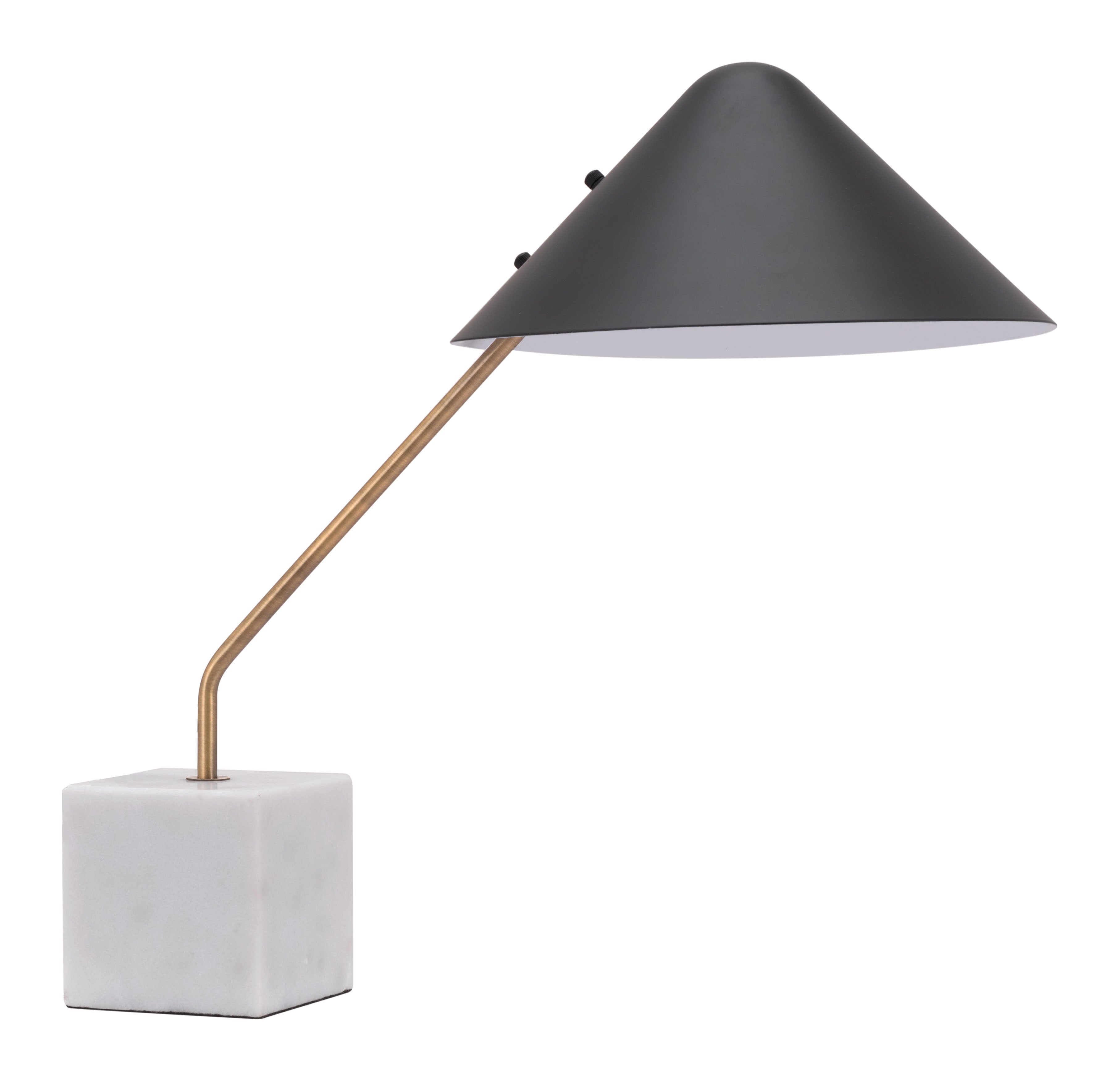 Zuo Modern Pike Table Lamp Black And White