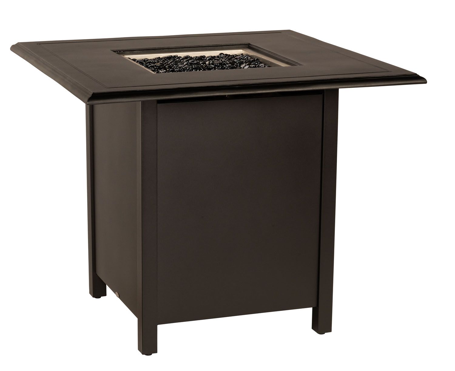 Woodard Solid Cast Square Counter Height Fire Table