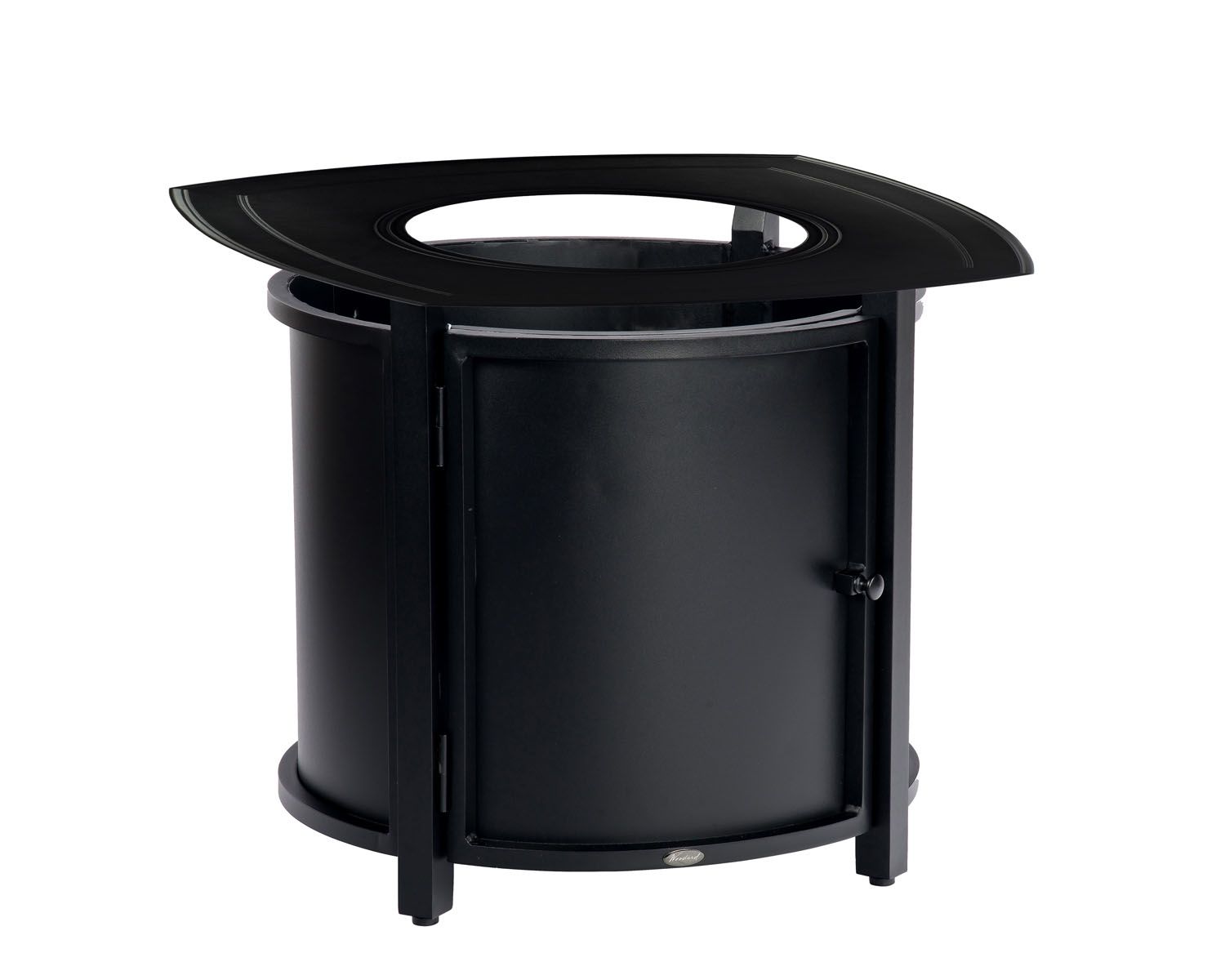Woodard Solid Cast Square Round Chat Height Fire Table