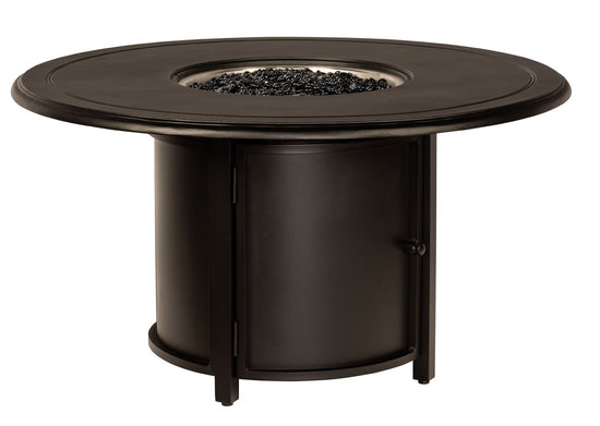 Woodard Solid Cast Round Chat Height Fire Table