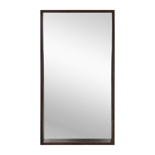 Sunpan Fresno Floor Mirror Narrow Dark Brown/Narrow Natural/Natural/Dark Brown
