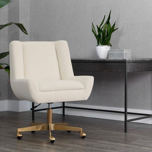 Sunpan Mirian Office Chair - Zenith Alabaster