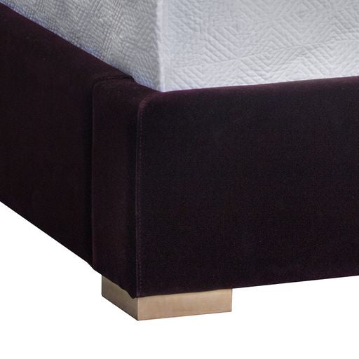 Sunpan Viola Bed - King - Giotto Cabernet