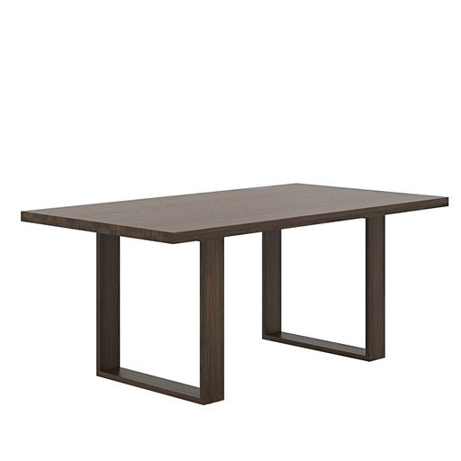 Sunpan Thanus Dining Table 72 '' Brown Oak / Light Oak