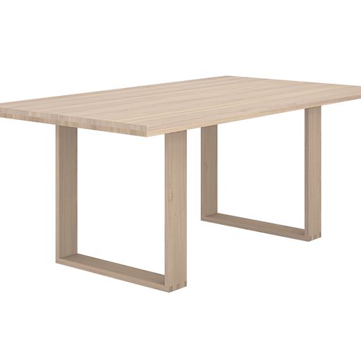 Sunpan Thanus Dining Table 72 '' Brown Oak / Light Oak
