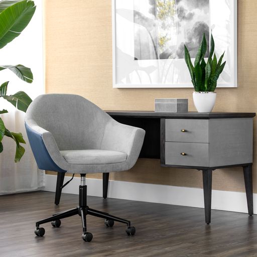 Sunpan Mike Officer Chair Polo Club Stone / Dillon Thunder