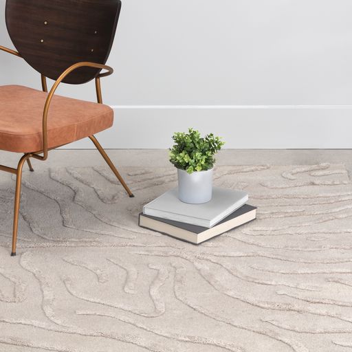 Sunpan Kenya Hand-Tufted Rug Beige in 6' X 9' / 8' X 10 / 9' X 12'