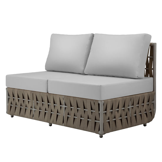 DecoScapes Scorpio Aluminum Armless Loveseat