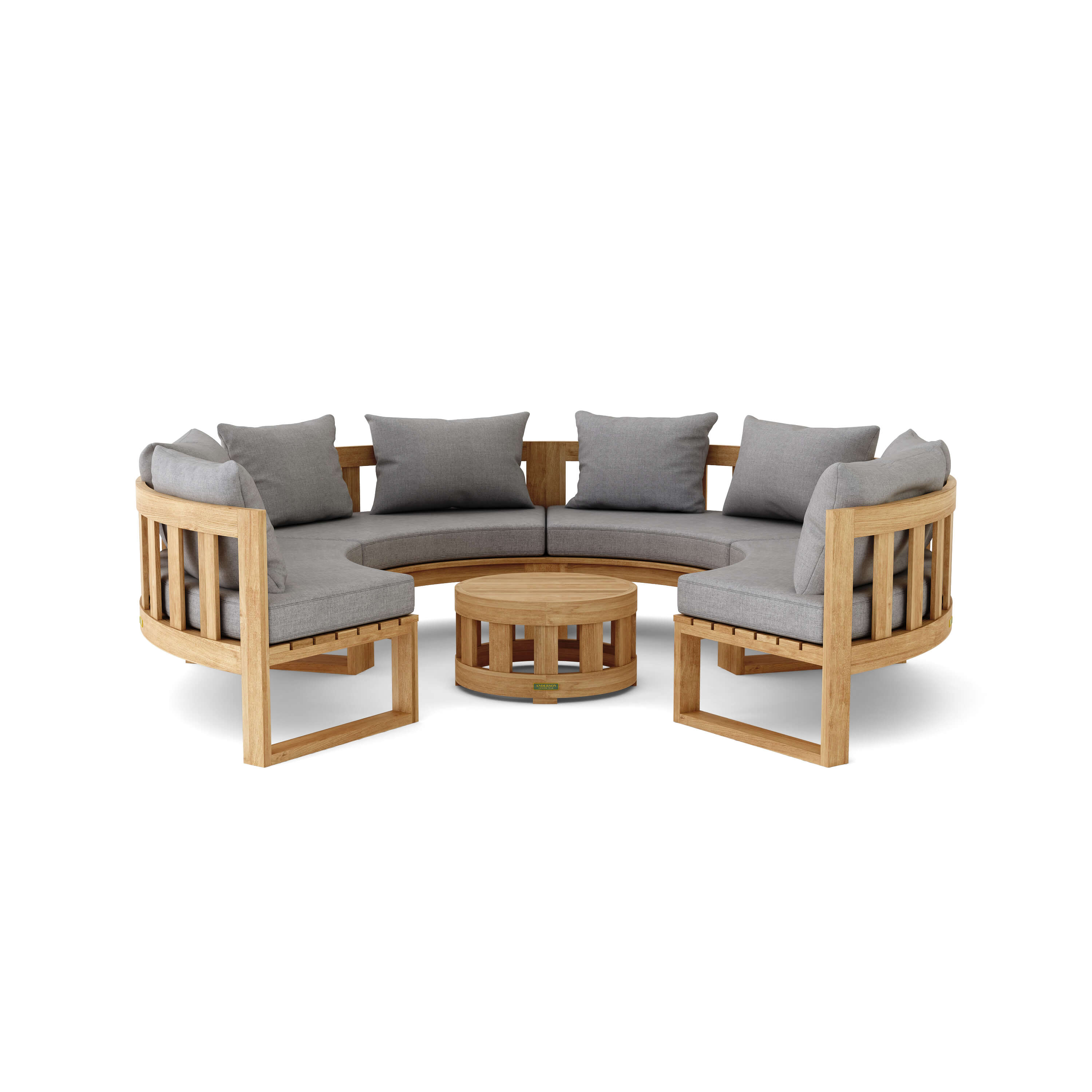Anderson Teak Circular Modular Deep Seating Set - SET-810