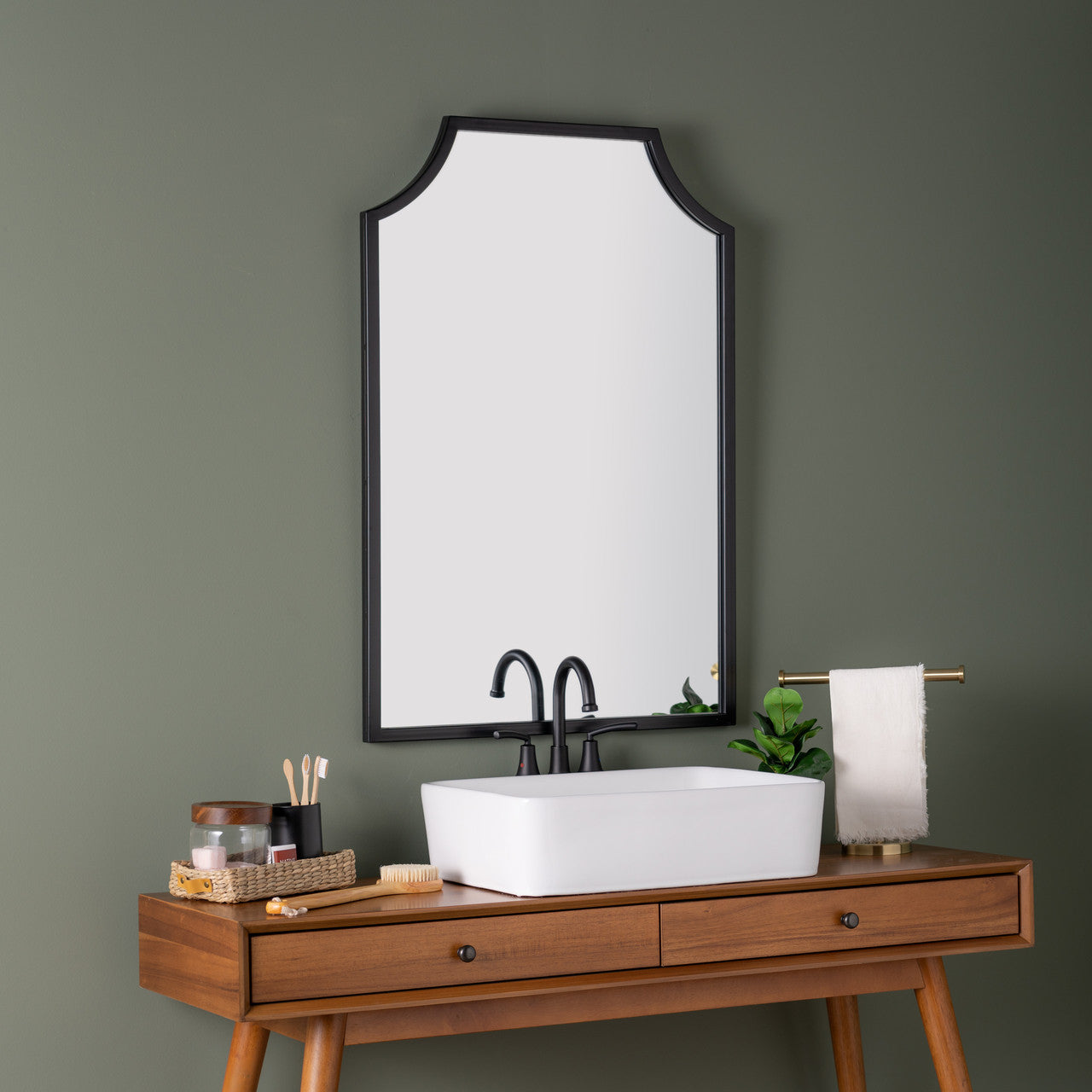 Cooper Classics Simone Black Wall Mirror
