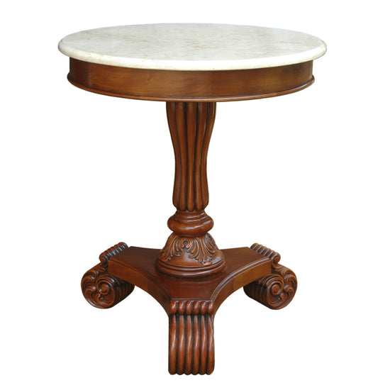 Anderson Teak Bella Side Table with Marble Top