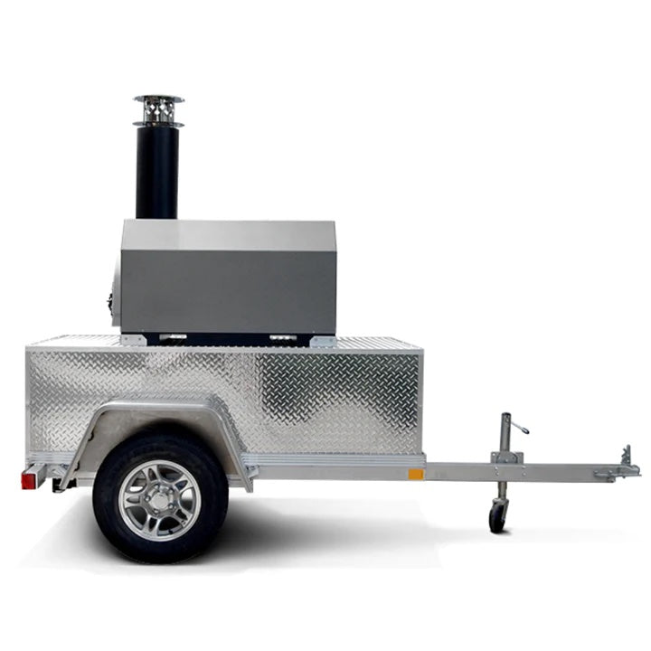 Chicago Brick Oven Tailgater Wood Fired Pizza Oven Trailer - 38" X 28" Cooking Surface