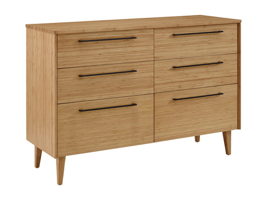 Greenington Sienna Six Drawer Double Dresser, Caramelized