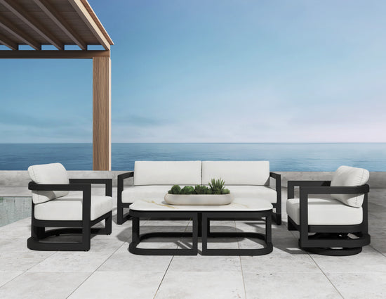 Sunset West Malibu Sofa in Cast Silver - No Welt