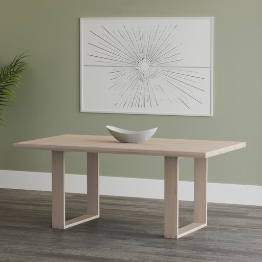 Sunpan Thanus Dining Table 72 '' Brown Oak / Light Oak