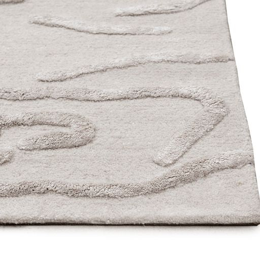 Sunpan Kenya Hand-Tufted Rug Beige in 6' X 9' / 8' X 10 / 9' X 12'