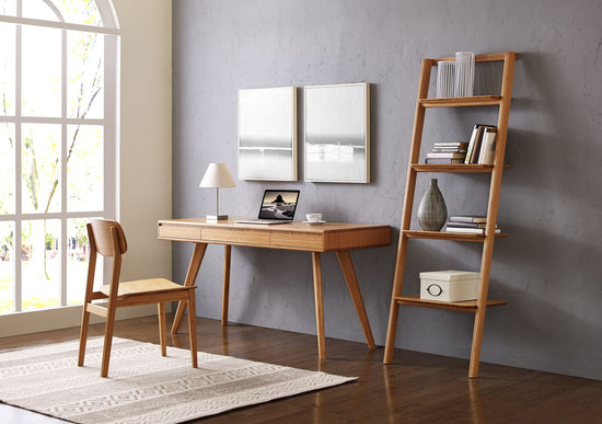 Greenington Currant Writing Desk, Amber / Black Walnut / Caramelized