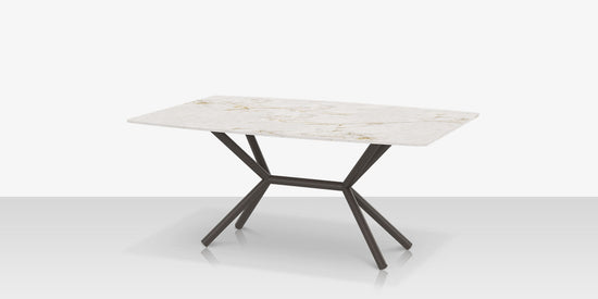 DecoScapes Oliver Emerald Rimless Porcelain Dining Table - Medium