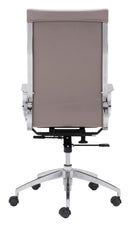 Zuo Modern Glider High Back Office Chair Taupe
