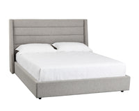 Sunpan Emmit Bed - Queen in Marble / Quarry / Merino Pearl