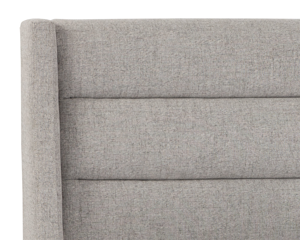 Sunpan Emmit Bed - Queen in Marble / Quarry / Merino Pearl