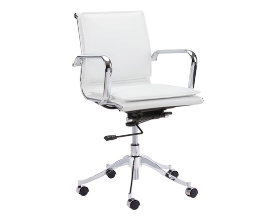 Sunpan Morgan Office Chair - Onyx/Snow/Tan
