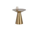 Sunpan Carmel Side Table - Stainless Steel/Yellow Gold