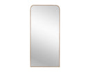 Sunpan Calabasas Floor Mirror in Black / Brass