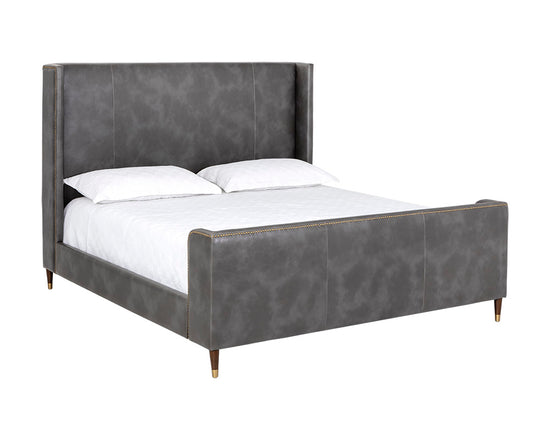 Sunpan Chianti Bed - King - Overcast Grey