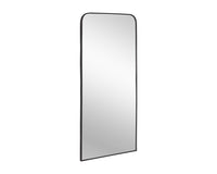 Sunpan Calabasas Floor Mirror in Black / Brass