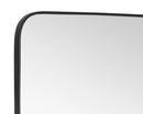 Sunpan Calabasas Floor Mirror in Black / Brass