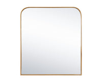 Sunpan Calabasas Wall Mirror in Black / Brass