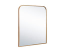 Sunpan Calabasas Wall Mirror in Black / Brass