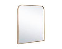 Sunpan Calabasas Wall Mirror in Black / Brass