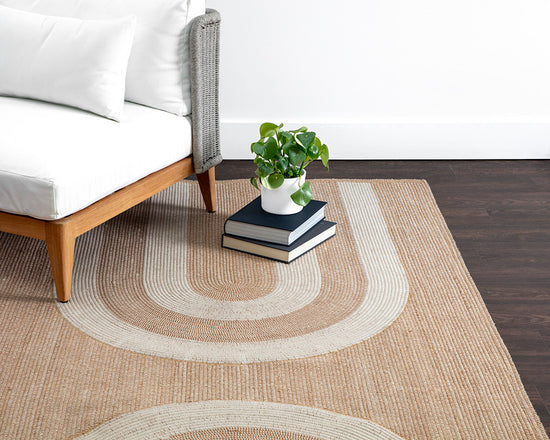 Sunpan Derby Hand-woven Rug In Sand / Cream 8 x 10/9 x 12/10 x 14'