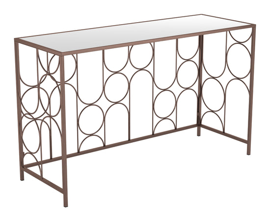 Zuo Modern Convale Console Table in Bronze