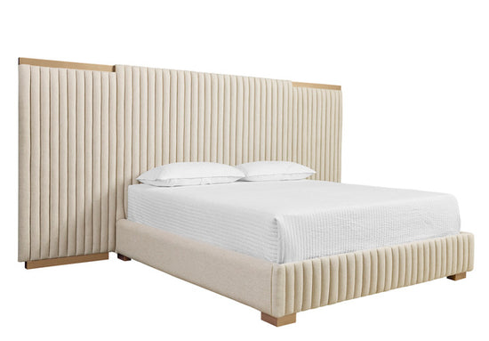 Sunpan Tarrant Bed - King - Monument Oatmeal