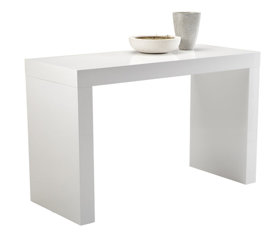 Sunpan Faro Counter Table - High Gloss White