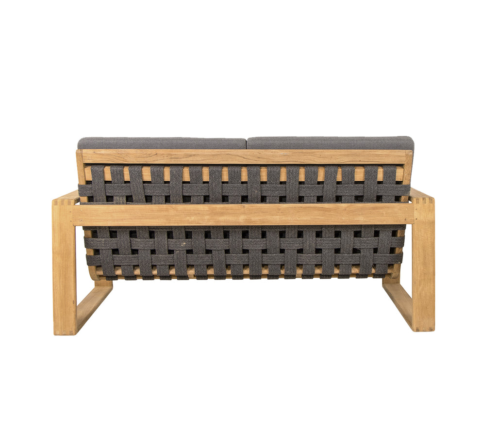 Cane-Line Endless Soft 2-Seater Sofa Incl. Grey Cane-Line Airtouch Cushion Set