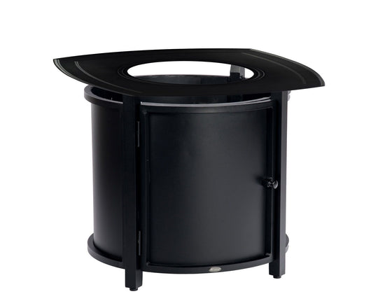 Woodard Solid Cast Square Round Chat Height Fire Table